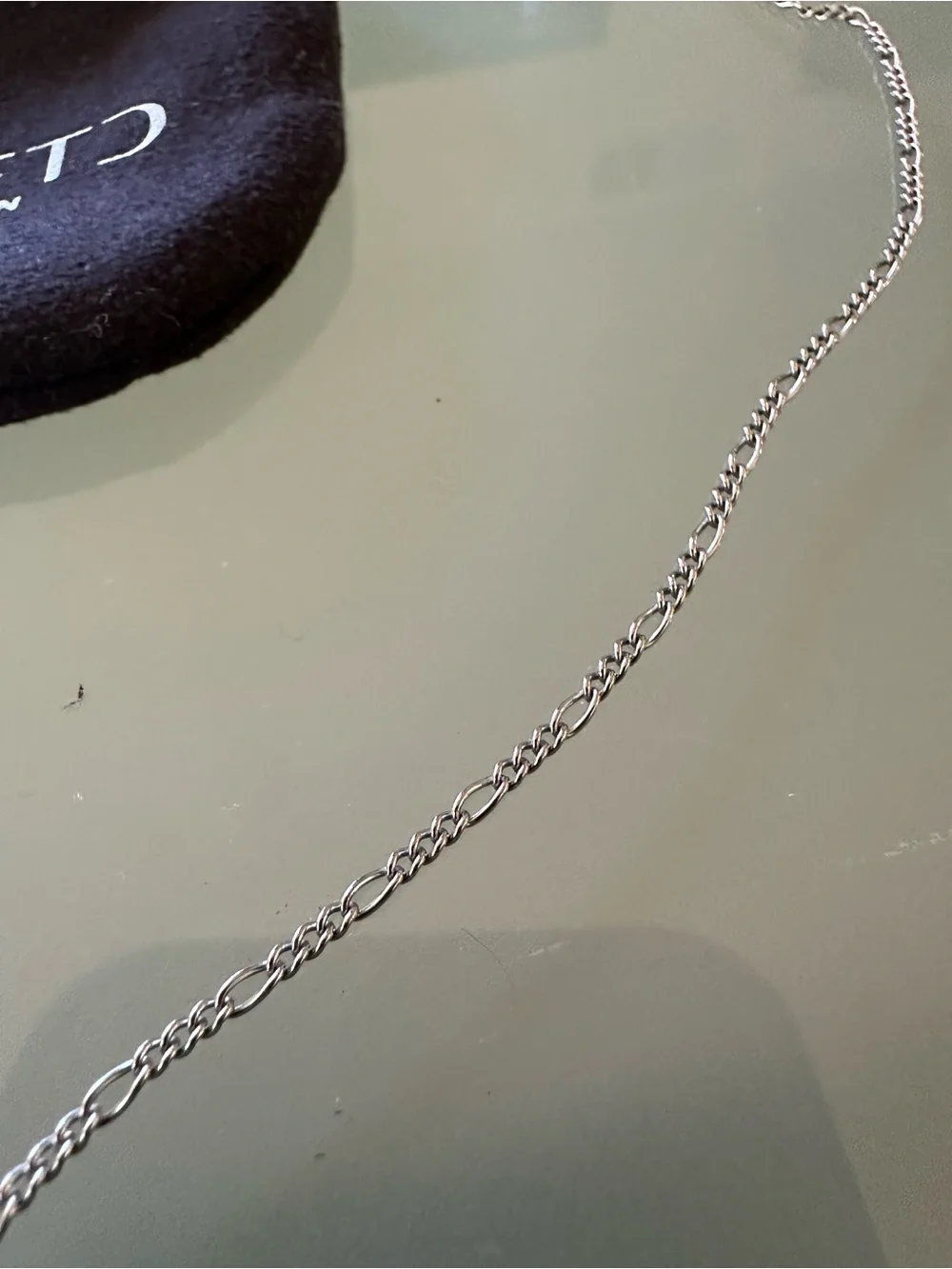 CraftD London Figaro Silver Necklace